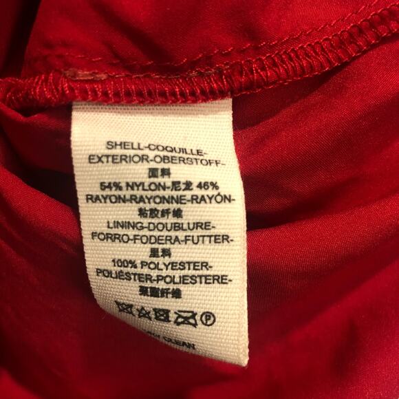 Free People x Saylor Darragh Cutout Pearl Clasps Lace Mini Dress Rose Red Size M - Picture 9 of 14